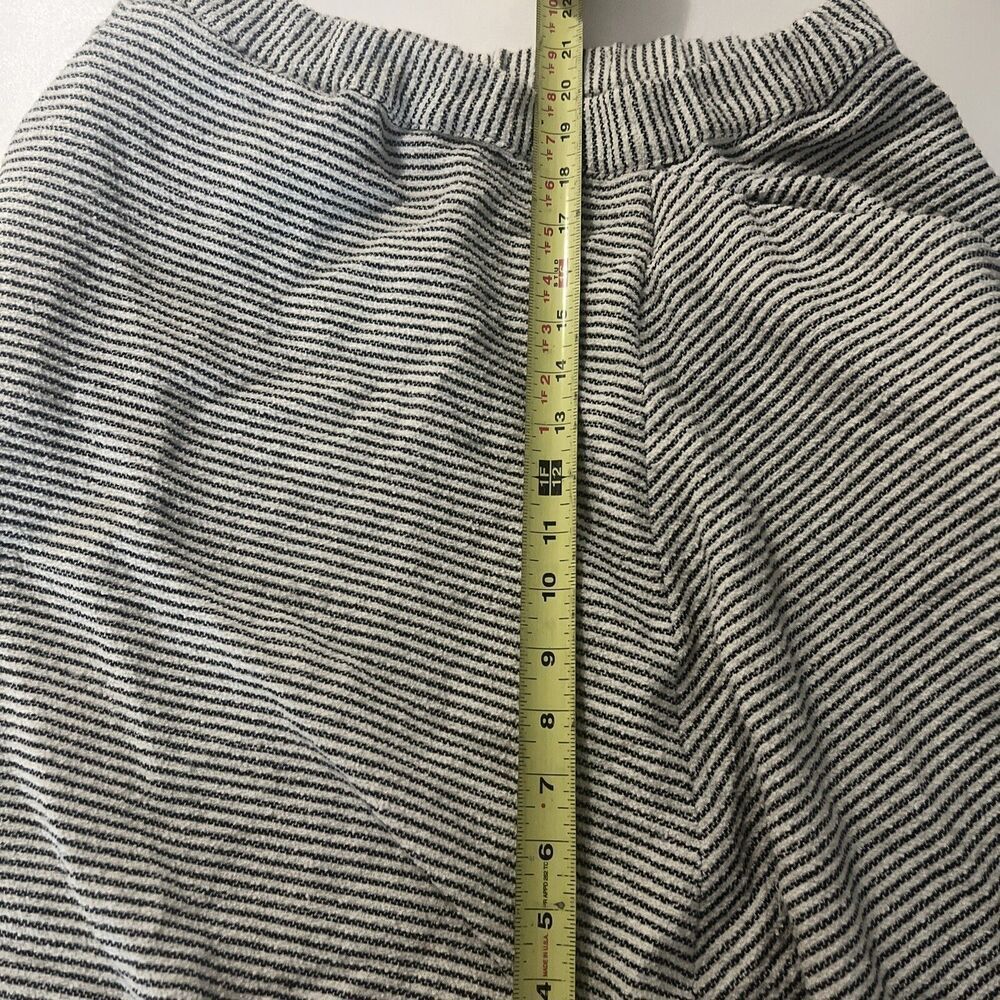 Anntian Harem Pants Women M Striped Lagenlook Blue White Elastic Waist Pull on - Picture 6 of 7